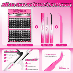 Precision tweezers included in MilyBest lash kit