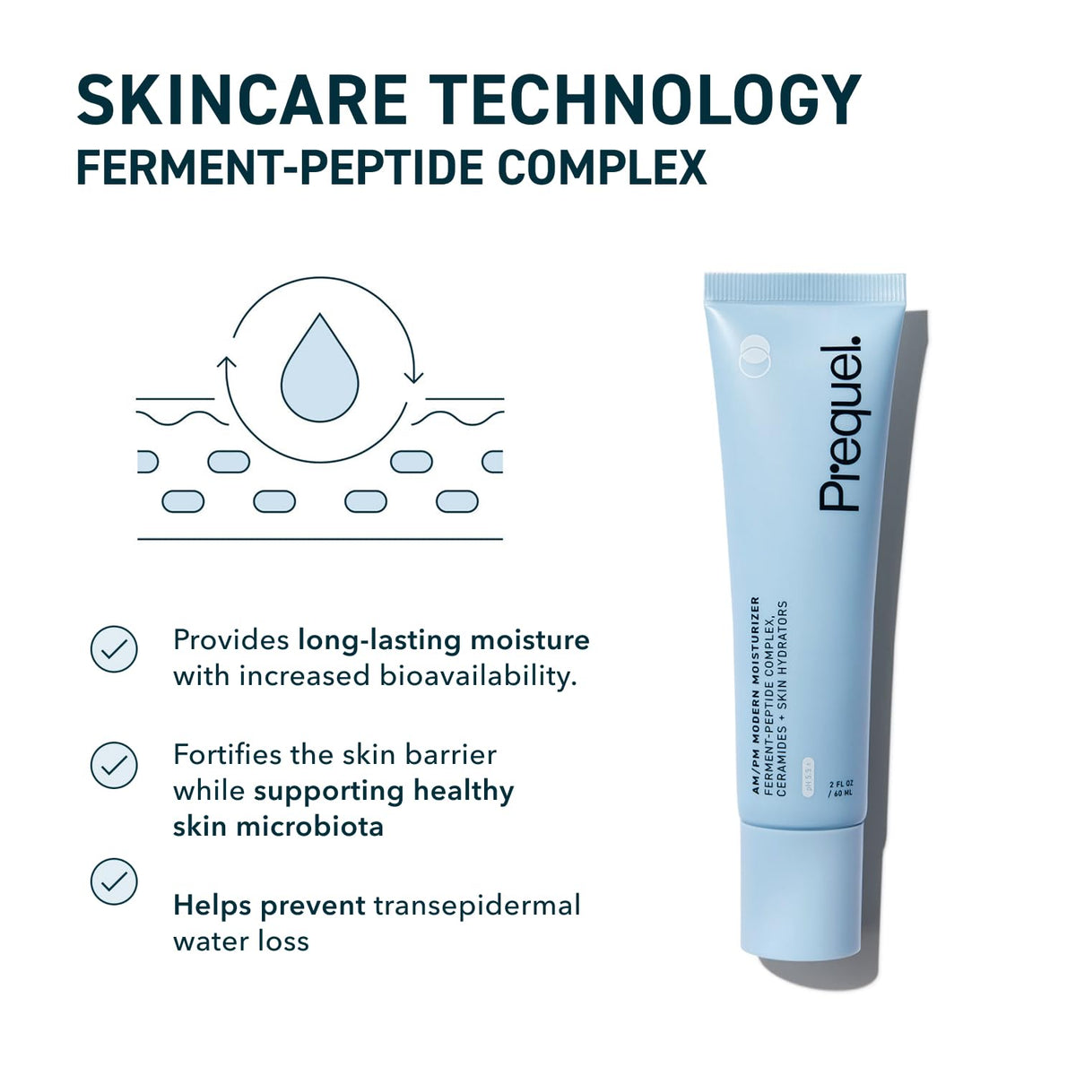 Prequel AM/PM Modern Moisturizer application on skin