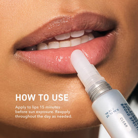 Prequel Lip Visor Clear Lip Balm SPF 30 semi-gloss finish