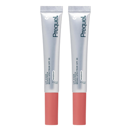 Prequel Lip Visor Tinted Lip Balm SPF 30 Rosedust front view