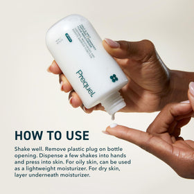 Prequel Skin Half and Half Fluid Moisturizer packaging details