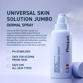 Prequel Skin Hypochlorous Acid Spray 8oz side view