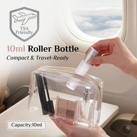 PrettyCare essential oil roller bottles arranged for display