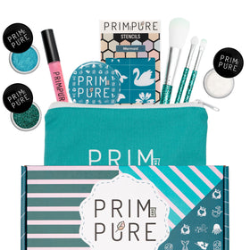 Prim and Pure Kids Makeup Gift Set in Mermaid Blue with accessories
