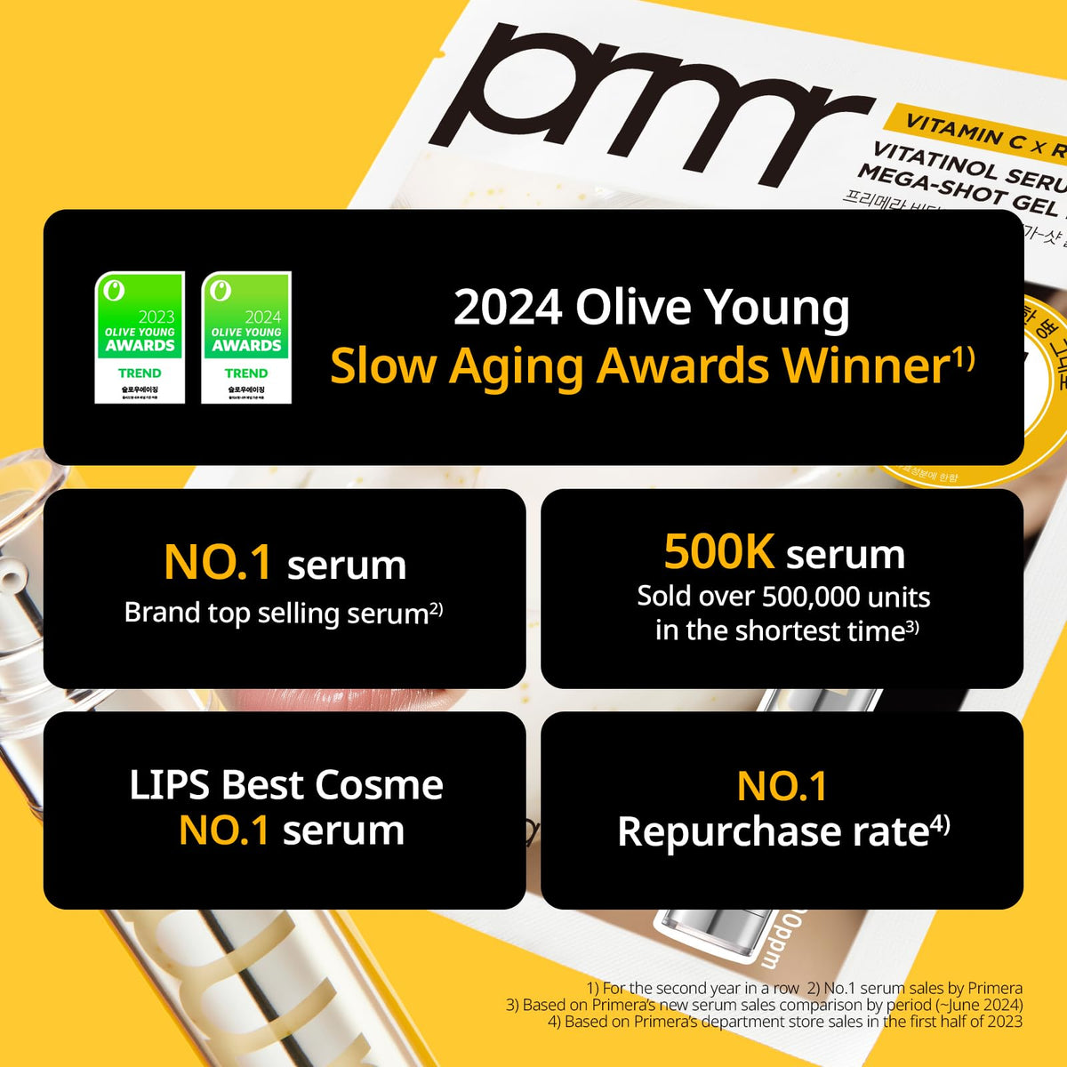 Primera Retinol Vitamin C Serum texture on hand