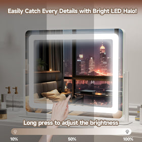 PRIMETEK Vanity Mirror with warm white lighting option
