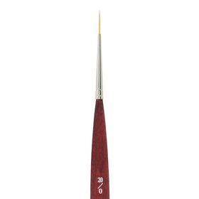Princeton Velvetouch Mini Liner Brush showing synthetic bristles and handle detail