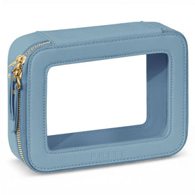 Prite Clear Makeup Bag front view in chic design