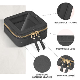 Prite Clear Makeup Bag in elegant box packaging