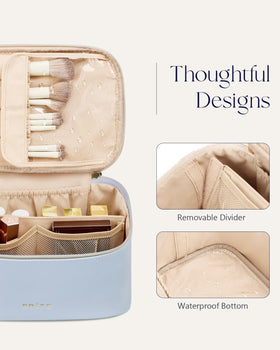 Prite Makeup Bag open view displaying large capacity