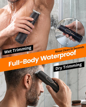PRITECH Body Hair Trimmer in shower setting
