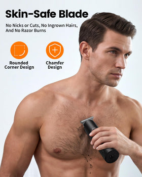 PRITECH Body Hair Trimmer showing precision blade