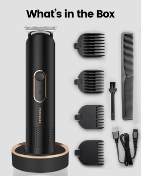 PRITECH Body Hair Trimmer with USB charging cable