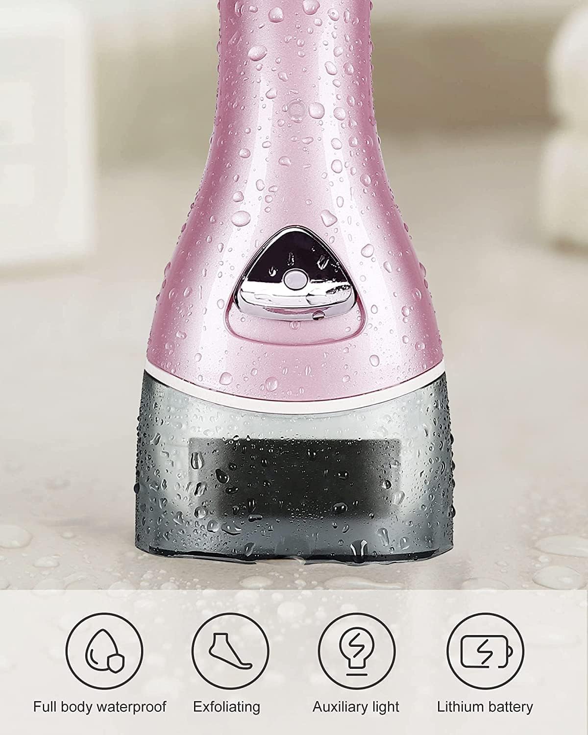 PRITECH Electric Foot Callus Remover waterproof feature demonstration