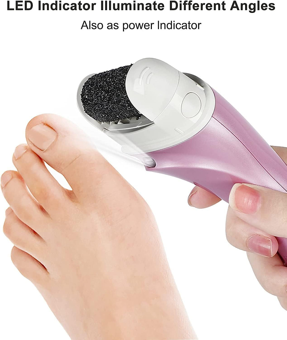 PRITECH Electric Foot Callus Remover with different roller heads