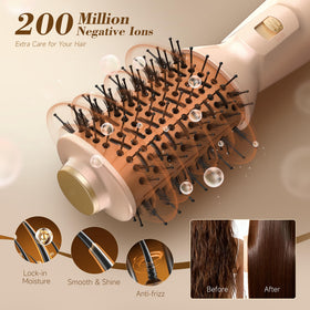 PRITECH hair dryer brush compact design for travel