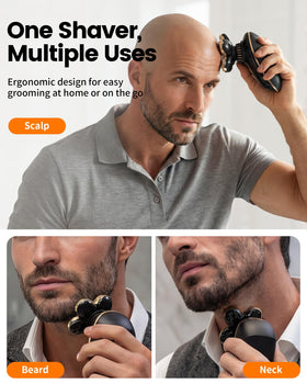 PRITECH head shaver with Type-C charging cable