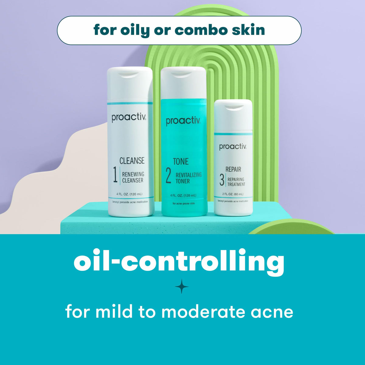 Proactiv 3 Step Acne Kit packaging side view