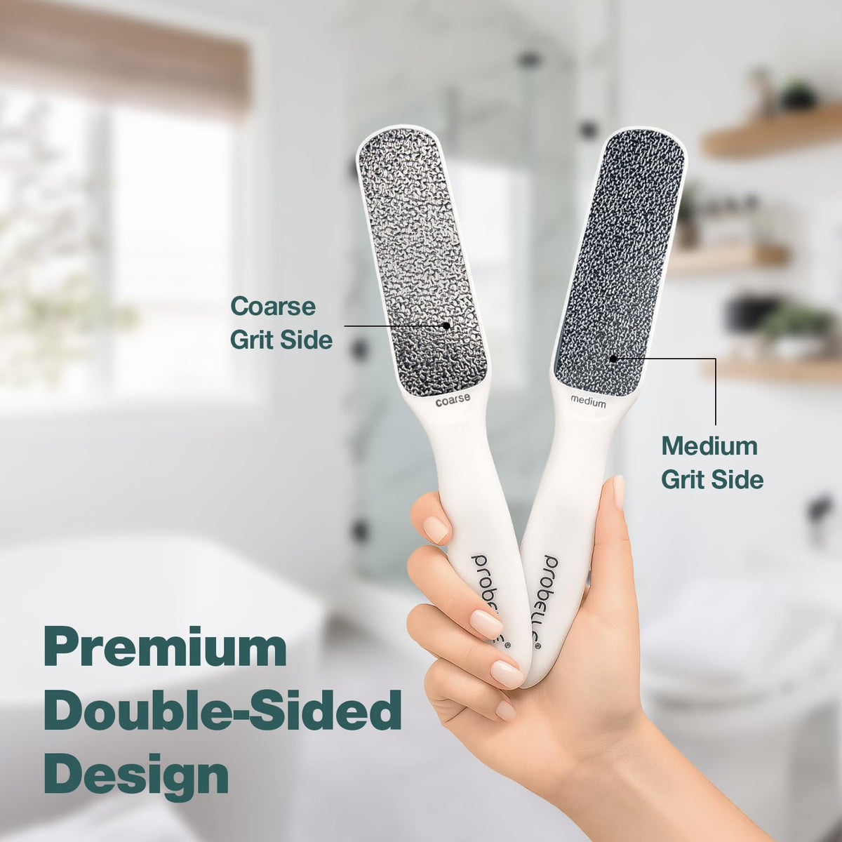 Probelle foot file showing coarse side