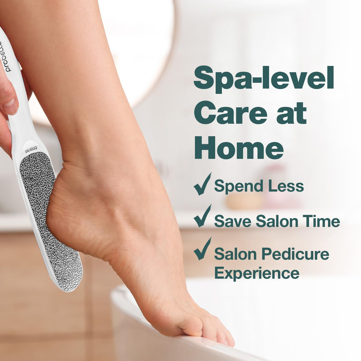 Probelle foot file showing medium side
