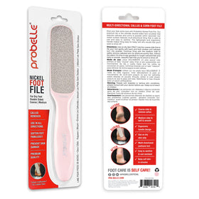 Probelle foot file with a clean finish after use