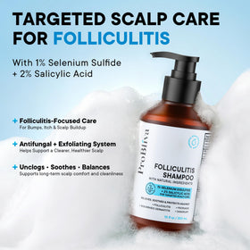 ProBliva Folliculitis Shampoo 20 fl. oz back view