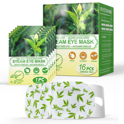 ProCIV Green Tea Self Heated Eye Masks front view packaging