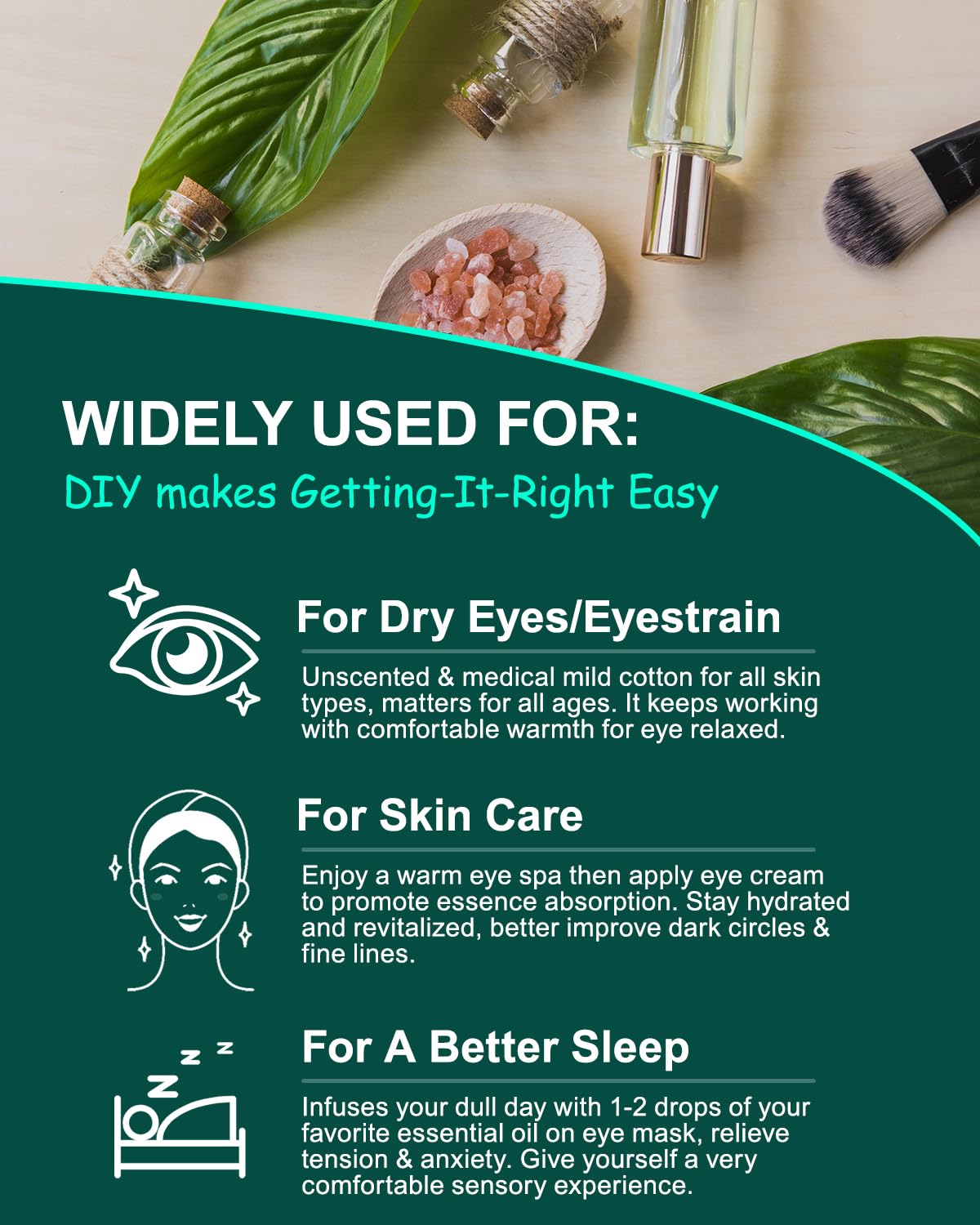 ProCIV Steam Eye Masks with travel essentials