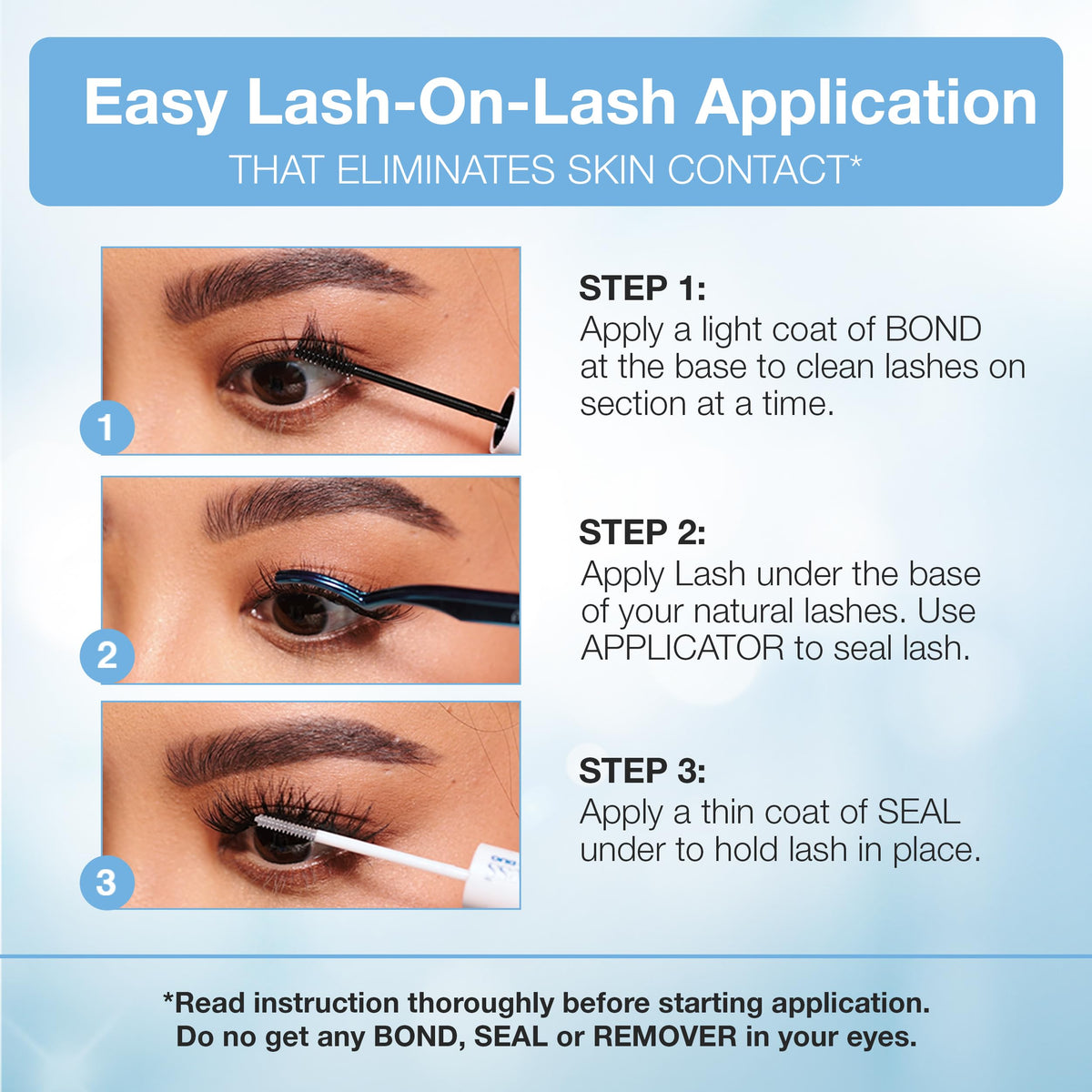 Professional glue and applicator from Ardell lash kit