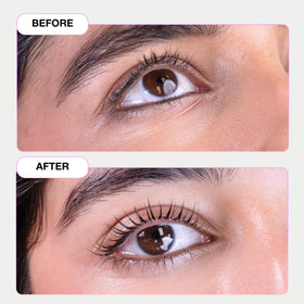 Professional lash technician using CURACORO Lash Lift Shields