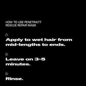 Professional Sebastian Penetraitt Deep Repair Masque application on hair
