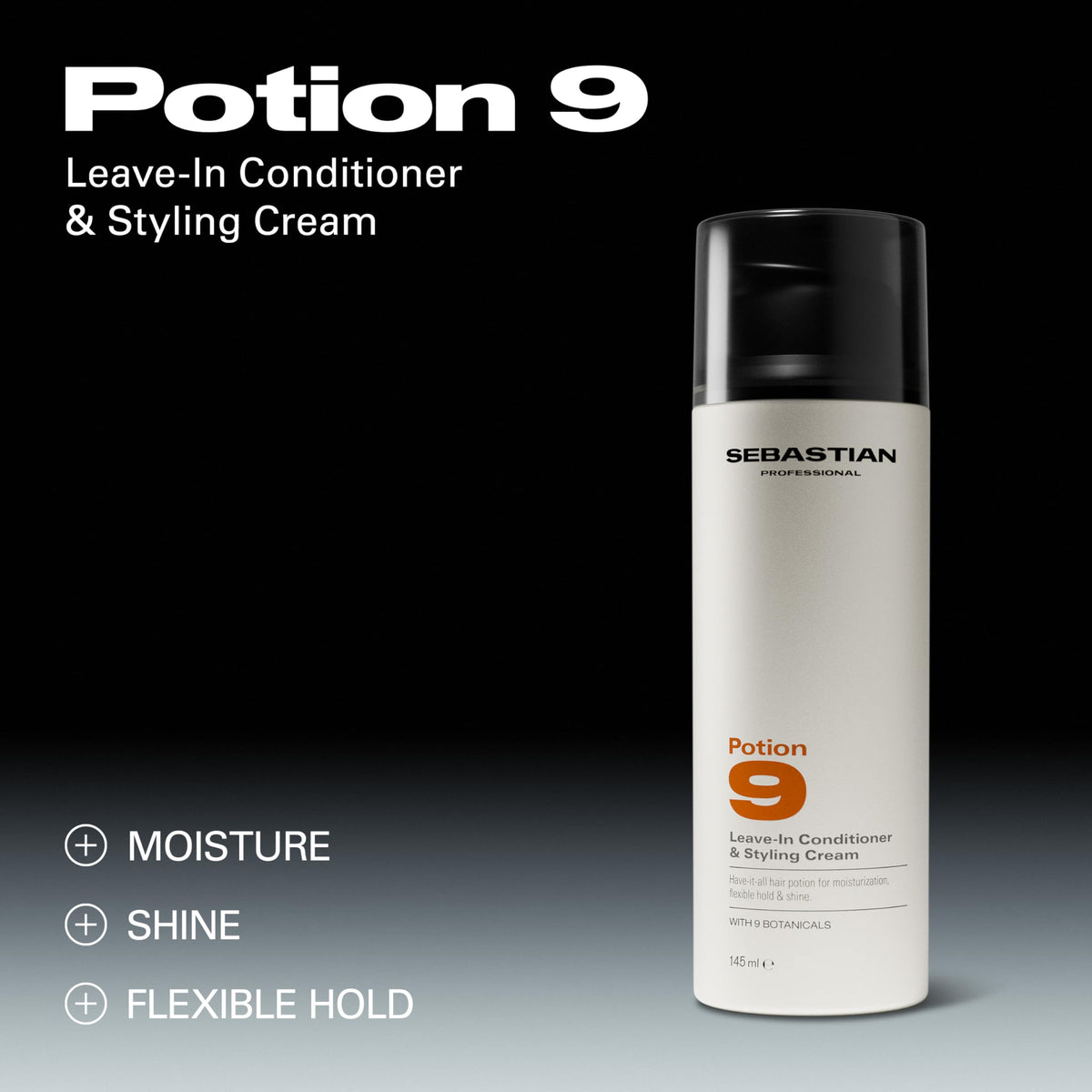 Professional Sebastian Potion 9 Leave-In Conditioner 195g side view