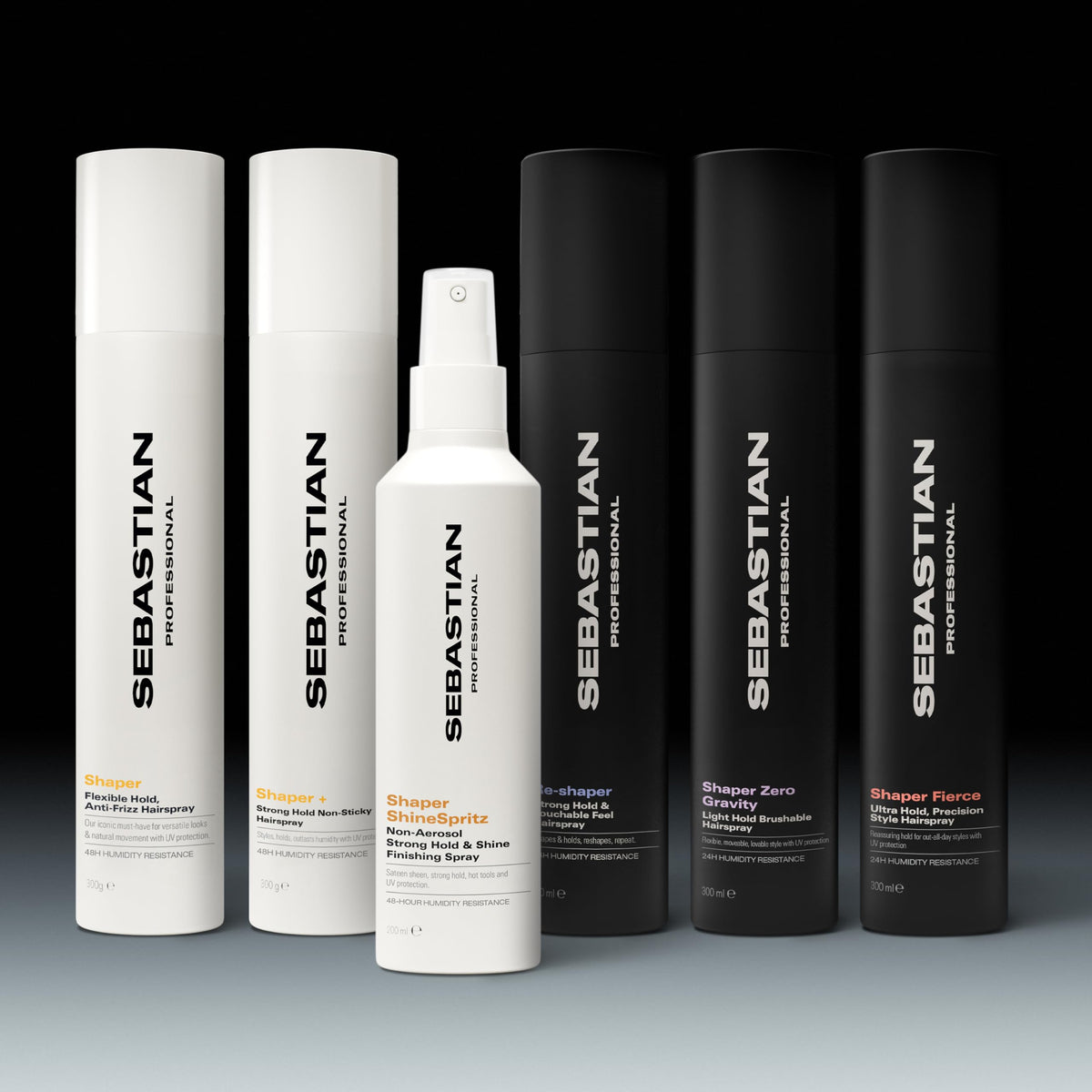 Professional Sebastian Shaper Hairspray 10.6 oz with styling tools