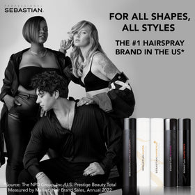 Professional Sebastian Shaper Mini Hairspray 1.5 oz lifestyle use