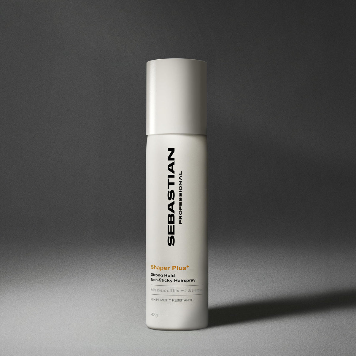 Professional Sebastian Shaper Plus Hairspray back view with ingredients