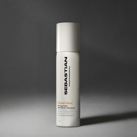 Professional Sebastian Shaper Plus Hairspray back view with ingredients