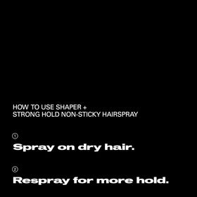 Professional Sebastian Shaper Plus Hairspray packaging details