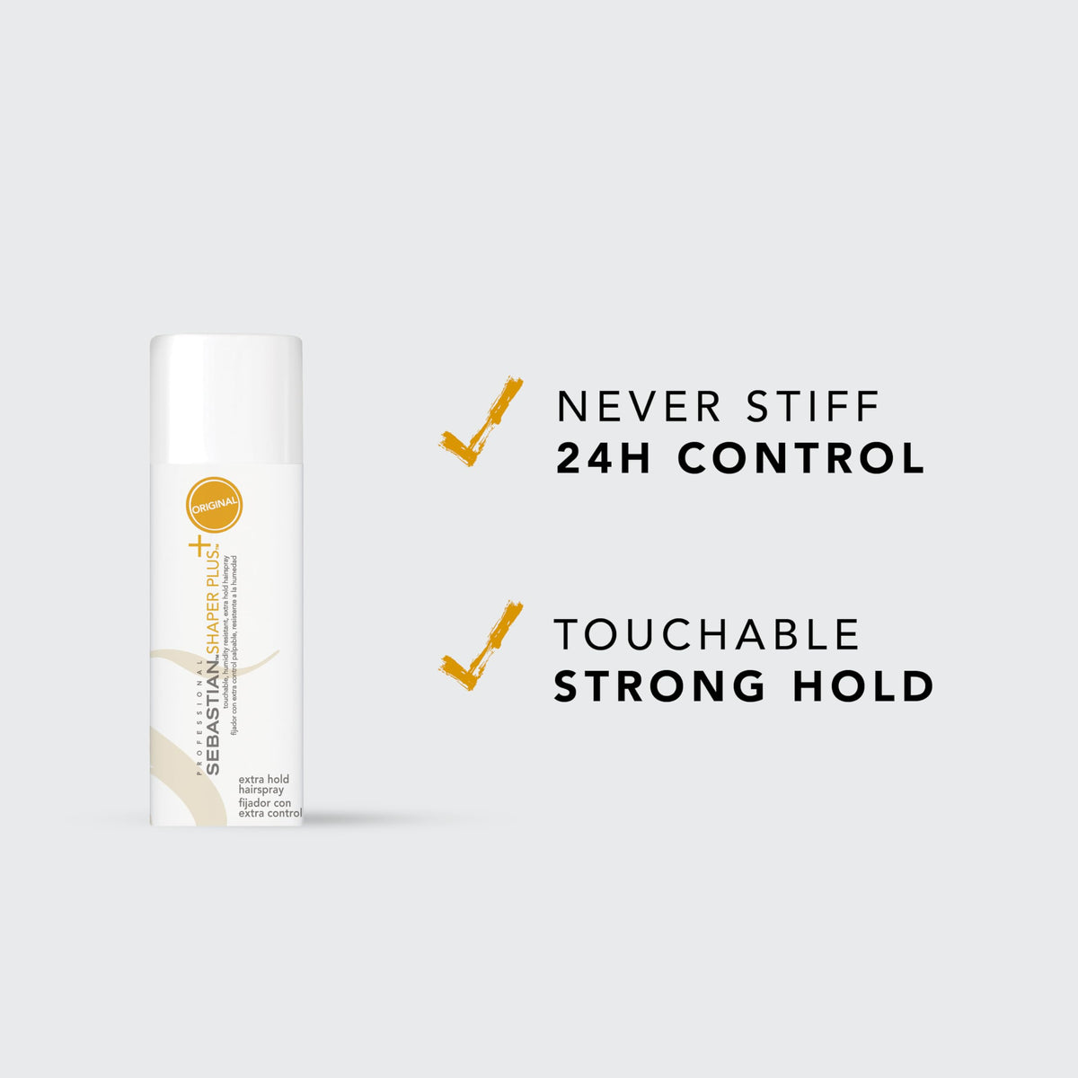 Professional Sebastian Shaper Plus Mini Hairspray 1.3 oz side view
