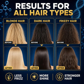 Prohall keratin application on hair