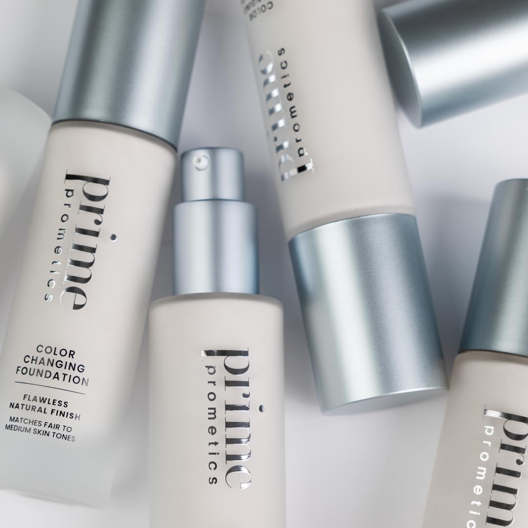 PROMETICS Color Changing Foundation with makeup tools