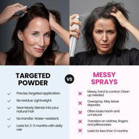 PROMETICS Hairline Powder Ash Brown application sponge
