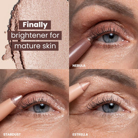 PROMETICS PrimeEyes Eye Brightener showing creamy texture