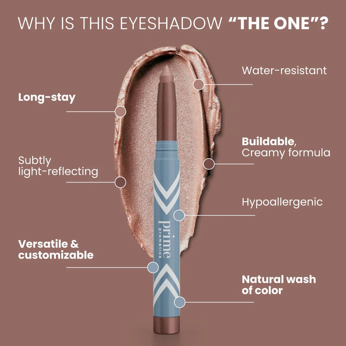 PROMETICS PrimeEyes Eye Brightener swatched on skin