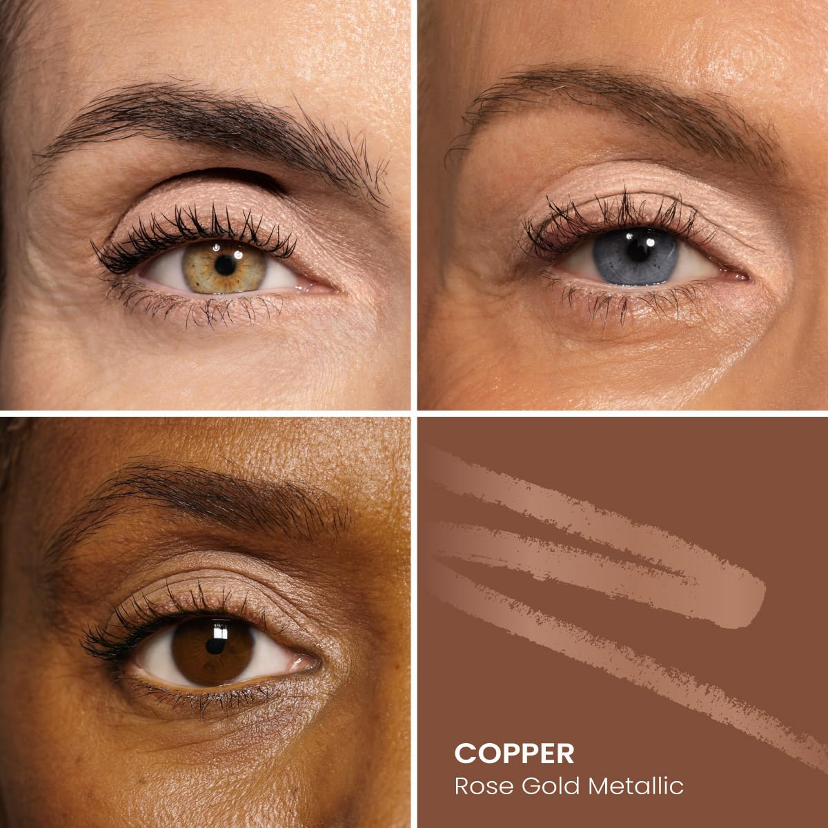PROMETICS PrimeEyes Glide Eyeliner Copper Metallic with sharpener and smudger
