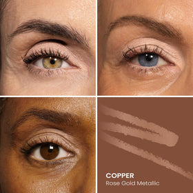 PROMETICS PrimeEyes Glide Eyeliner Copper Metallic with sharpener and smudger
