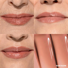 PROMETICS PrimeLip Plumping Lip Balm Nude Glow swatch on skin