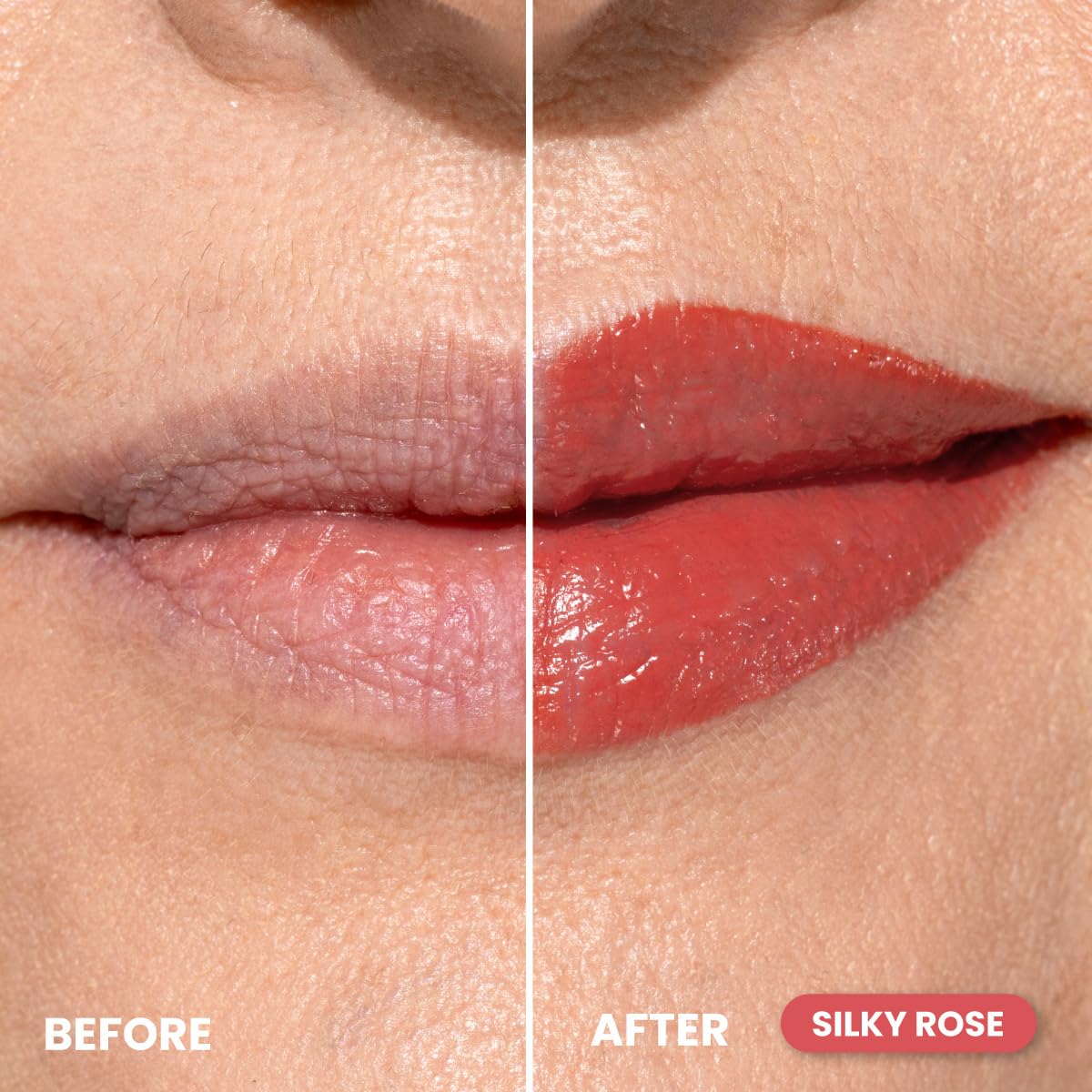 PROMETICS PrimeLip Plumping Lip Balm Silky Rose slim stick close-up