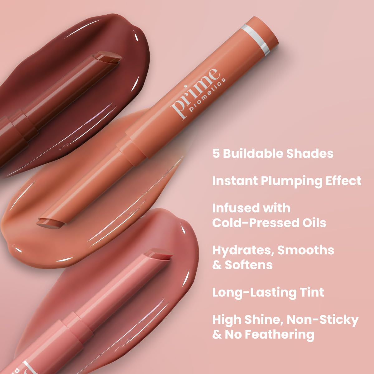 PROMETICS PrimeLip Plumping Lip Balm Soft Petal packaging