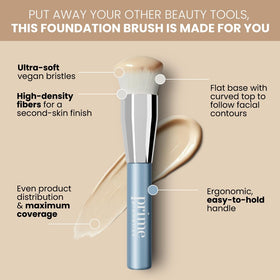 PROMETICS PrimeSkin Liquid Foundation Brush angled head close-up