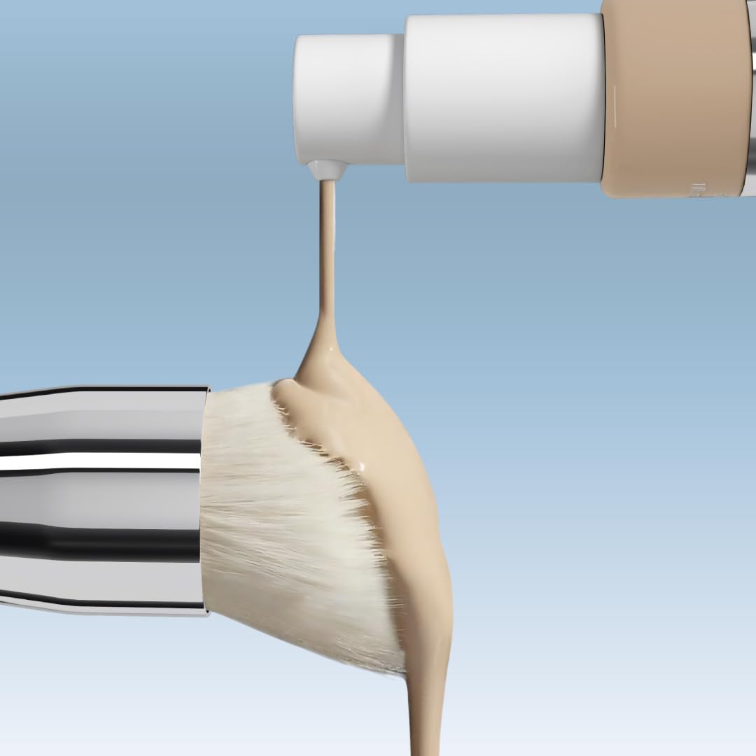 PROMETICS PrimeSkin Liquid Foundation Brush on a makeup table
